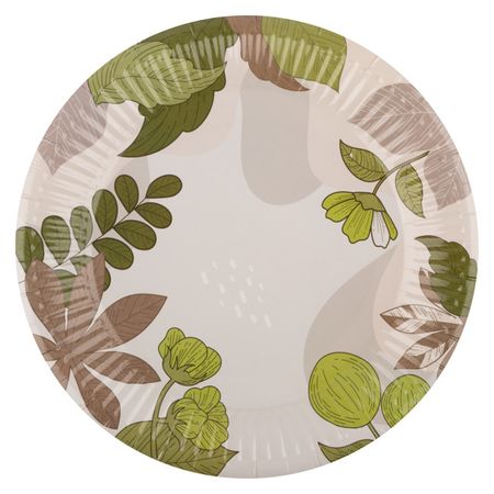набор тарелок Nature 6шт 18см бумага заготовка из пенопласта мишка 18см