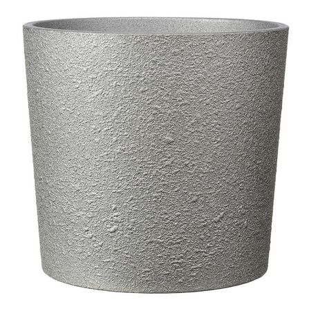 кашпо из бетона Саванна кедр 2,7л d18 h16 серебро