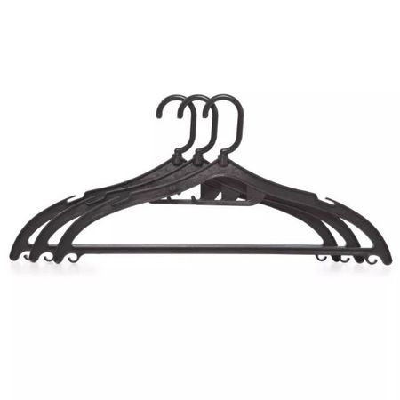 набор вешалок ПОЛИМЕРБЫТ 3шт 44см 48-50р универсальные поворотный крючок пластик