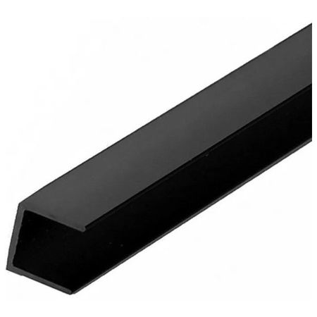 профиль торцевой для мебельного щита 4мм 60см чёрный матовый алюминий