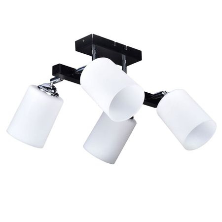 люстра потолочная РОССВЕТ Лора 4х20Вт E27 металл черный