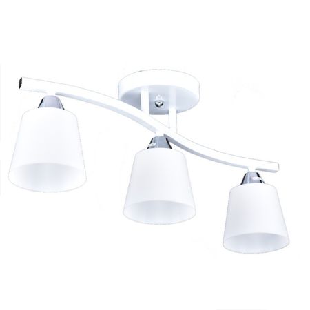 люстра потолочная РОССВЕТ Аппиа 3х20Вт E27 металл белый
