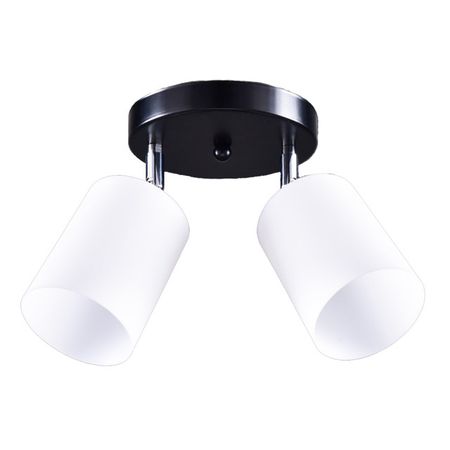 люстра потолочная РОССВЕТ Ивон 2х20Вт E27 металл черный