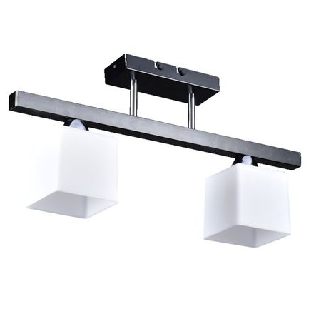 люстра потолочная РОССВЕТ Сегмент 2х20Вт E27 металл черный