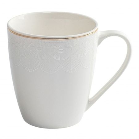 кружка FIORETTA White Lace 360мл фарфор