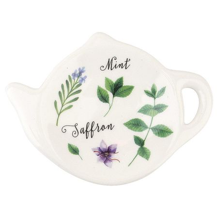 подставка для чайных пакетиков DOLOMITE Душистые травы 12х9см керамика