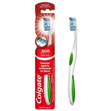 Щетка зубная COLGATE OPTIC WHITE Всесторонняя чистка средней жесткости акимов юрий николаевич кармический капитал 11 шагов к целостности и изобилию