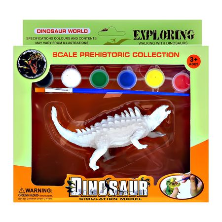 Игрушка LADY PINK TOYS Динозавр с красками юрий г дорожин расписная игрушка для занятий с детьми от 4 до 5 лет