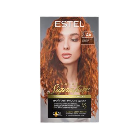 Крем-гель краска для волос ESTEL COLOR SIGNATURE 7/44 Морской коралл
