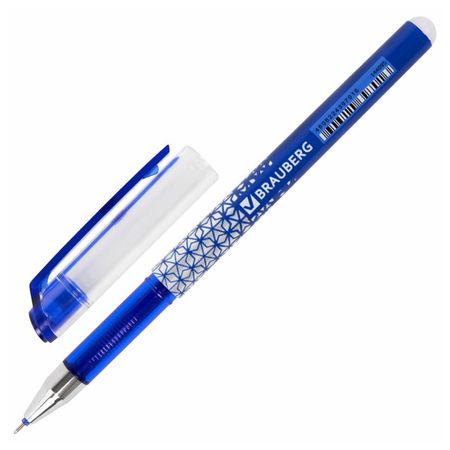 ручка стираемая гелевая BRAUBERG Rewind синяя 0,35мм
