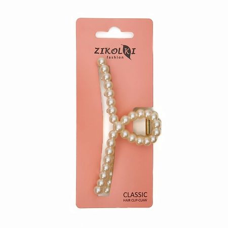 Заколка для волос ZIKOLKI STORE Заколка краб аксессуар для волос жемчужный большой крабик
