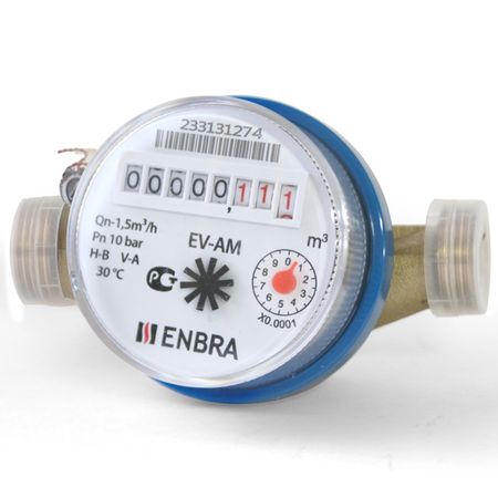 счетчик для холодной воды ENBRA EV-AM DN15 110мм без сгонов