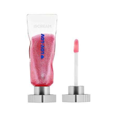 Блеск для губ ISCREAM LOV-LOV тон 02 с глиттером е викторова как я полюбила себя больше еды