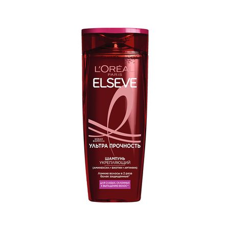 Шампунь для волос LOREAL ELSEVE УЛЬТРА ПРОЧНОСТЬ для слабых, склонных к выпадению волос 400 мл александр ярославцев испытание на прочность