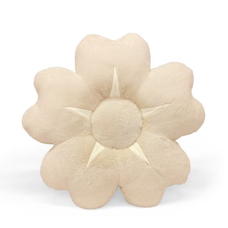 подушка декоративная Цветок 48см молочная, арт.ПД-Цветок 2