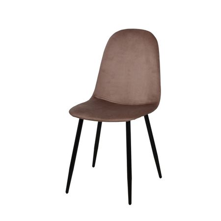 стул РОНДО 460х570х880мм коричневый/черный ткань/металл