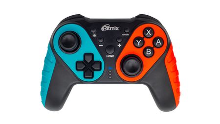 Беспроводной геймпад Ritmix (GP-036BTH) Bluetooth (красный/черный/синий)