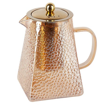 чайник заварочный NOUVELLE HOME Pyramid 0,75л боросиликатное стекло, нерж.сталь