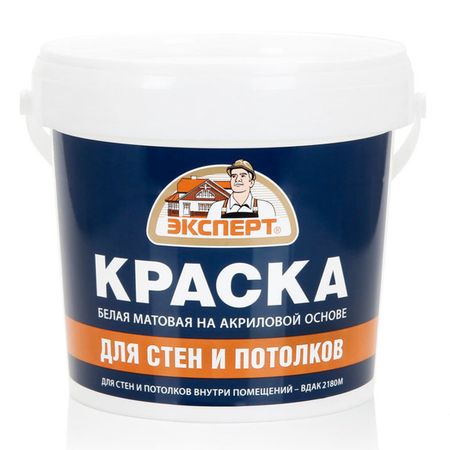 краска для стен и потолков ЭКСПЕРТ белая 1,3кг, арт.25701 лорен блэквуд среди проклятых стен