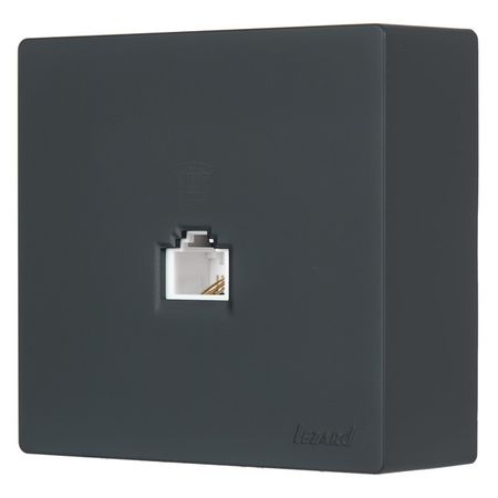 розетка телефонная евро LEZARD Leto графит