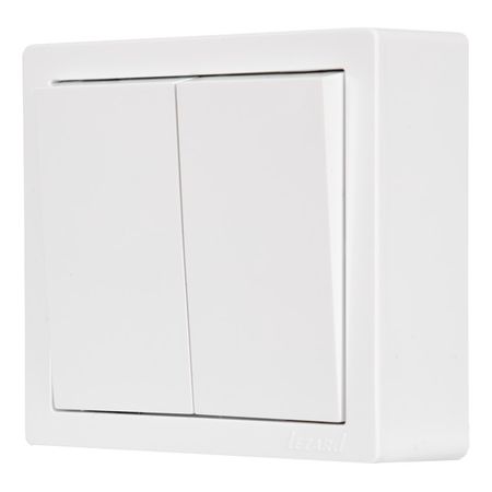 выключатель 2-клавишный LEZARD Leto белый времена года мои первые наклейки 3