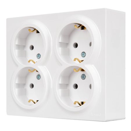 розетка 4 поста LEZARD Leto ПБТ с/з белый времена года мои первые наклейки 3