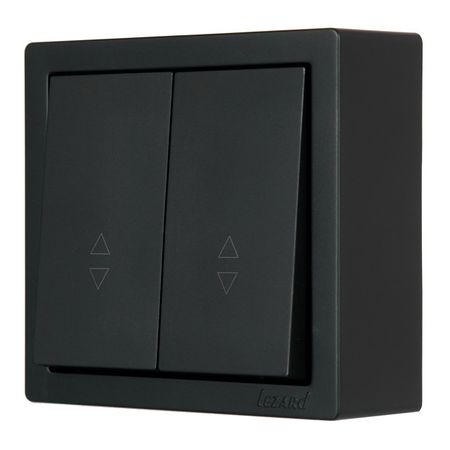 переключатель 2-клавишный LEZARD Leto проходной чёрный бархат твор зад времена года зима 5 тетр для зан с детьми 5 6 л муммыш ульева фгос 2 изд
