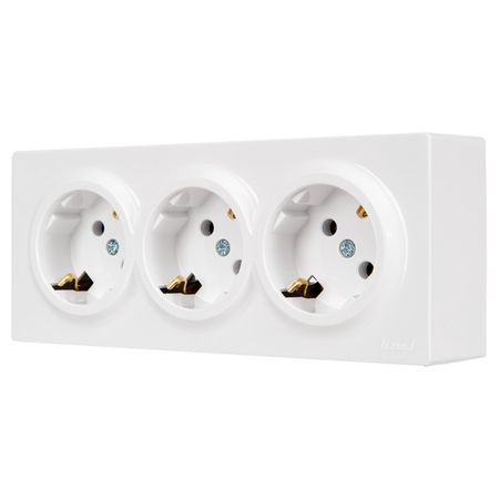 розетка 3 поста LEZARD Leto ПБТ с/з белый времена года весна иллюстративно демонстрационный материал для образовательной деятельности с детьми 5 7 лет