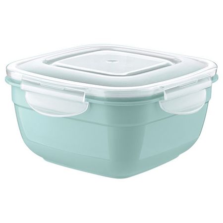 контейнер для продуктов PHIBO 1л квадратный пластик голубой