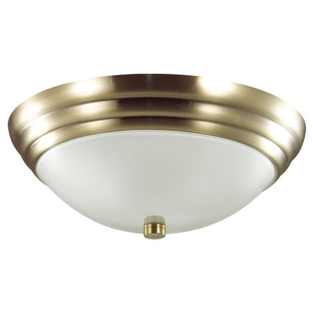 светильник настенно-потолочный LUMION Vintage E27 2х60Вт металл стекло античная латунь