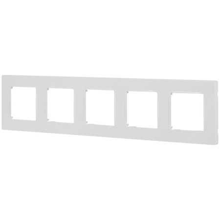 рамка 5 постов ЭРА серия 12 Классик белый