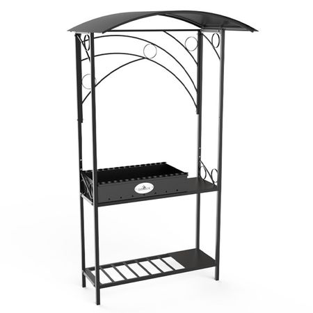 мангал стационарный с крышей Sun Grill 113х210х71см сталь 2мм