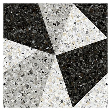 керамогранит 50х50 ТЕРРАЦЦО 1Д узор, серо-черный микс