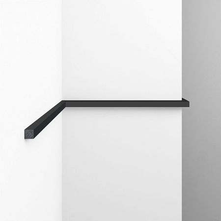 молдинг DECOMASTER 7х7х2800 мм чёрный матовый полистирол, арт.137-116