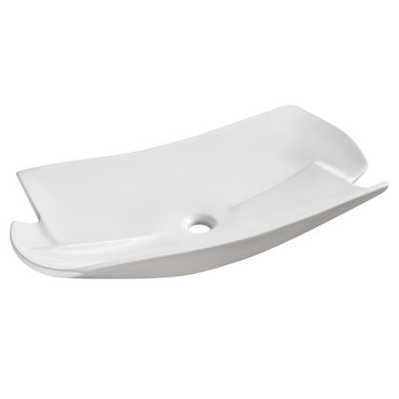 раковина накладная VITARTA Volna 78х38х15,5см фигурная белая линейка 15см meow фигурная