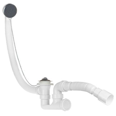 слив-перелив для ванны и глубокого поддона MasterProf с гибкой трубой 40х32/40/50