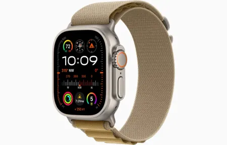 Смарт-часы Apple Watch Ultra 2 (2024) 49mm Natural Titanium Case with Tan Alpine Loop (S)