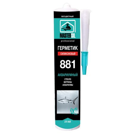 герметик силиконовый MASTERSIL 881 для аквариумов бесцветный 270мл, арт.9020