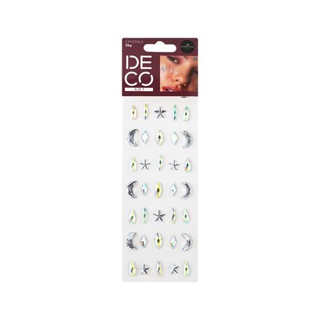 Кристаллы для лица и тела DECO. CRYSTALS by Miami tattoos Sky 1 шт стразы для лица китай