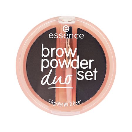 Набор для бровей ESSENCE BROW POWDER DUO SET с кисточкой тон 03 Dark