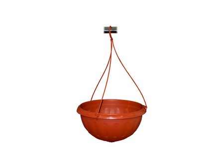 кашпо пластиковое подвесное Джулия 8л терракот