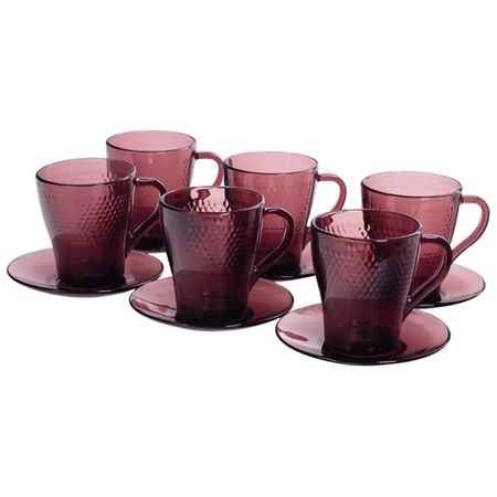 сервиз чайный LUMINARC Идиллия Лилак 6/12 265мл стекло