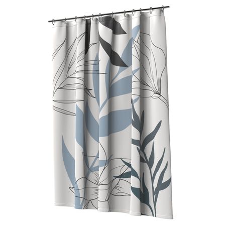 занавеска для ванной комнаты FORA Aquaflower 180х180см полиэстер