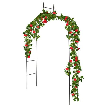 арка садовая разборная MAXITERRA 140х38х260см металл зелёная