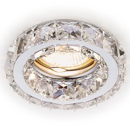 светильник встраиваемый AMBRELLA Crystal Spot MR16 хром/прозрачный хрусталь