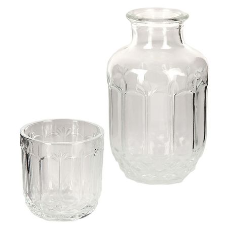 набор питьевой NOUVELLE HOME 2 предмета: графин 0,55л + стакан 160мл стекло