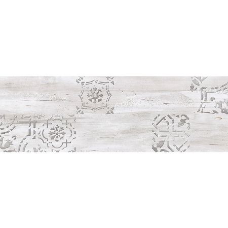 настенная плитка Keramin Рондо орнамент 90х30 см белая