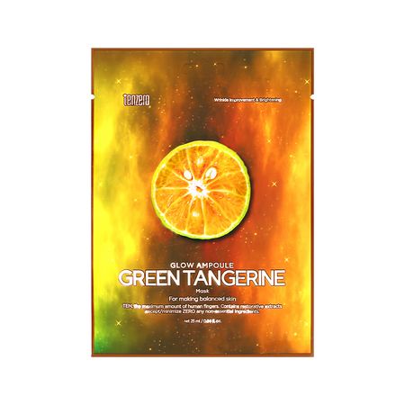 Маска для лица TENZERO GLOW AMPOULE c экстрактом зеленого мандарина 25 мл катс янг ароматерапия эфирные масла лечебные свойства практика применения