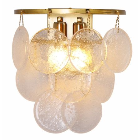 бра LEEK Rivoli E14 2х60Вт стекло золото