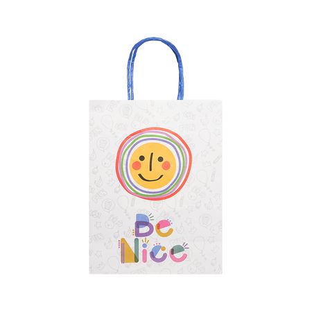 Сумка бумажная FUN SMILE в ассортименте m бумажная скульптура